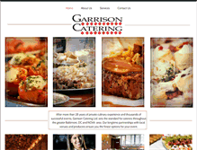 Tablet Screenshot of garrisoncatering.com